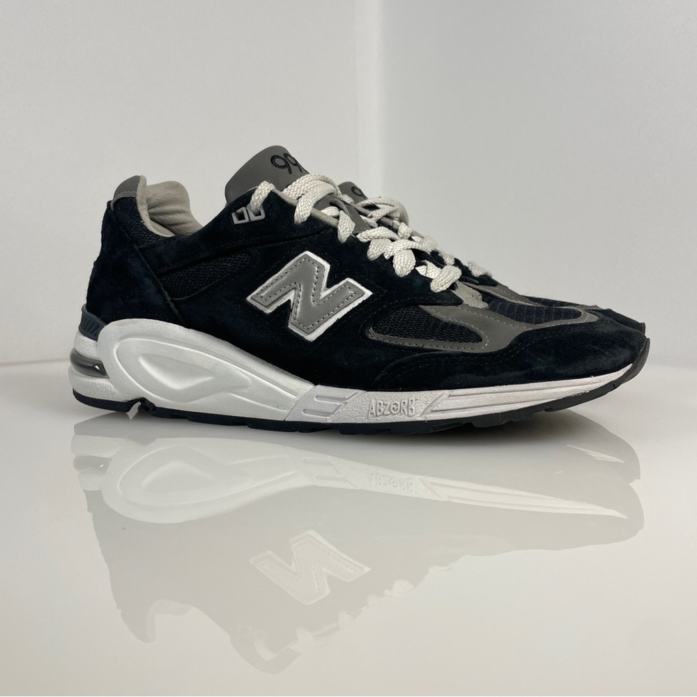 New Balance 990V2 Black Made In USA Lifestyle Sneakers Men's 9 Rare M990BL2